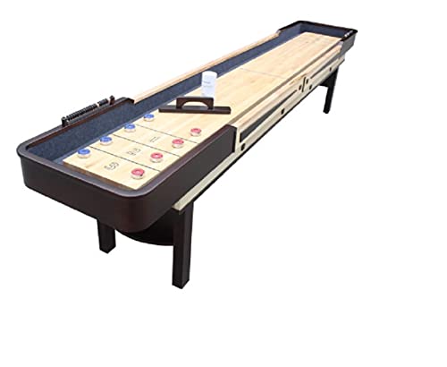 Blue Wave Hathaway Merlot 9' Shuffleboard Table Espresso Natural
