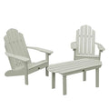 Highwood Classic Westport Adirondack 3-Piece Set, 2 Chairs & Coffee Table, Eucalyptus