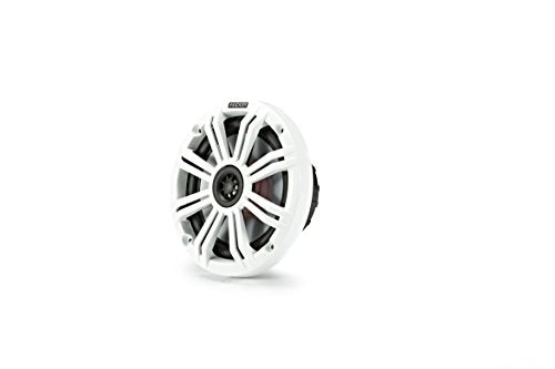 KICKER Premium Marine Gauge-Style Source with (2 Pair) 6.5" LED Speakers Bundle