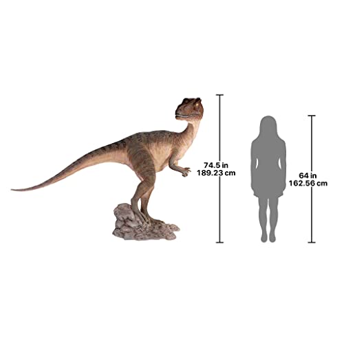 Design Toscano Allosaurus Dinosaur Statue Full Color