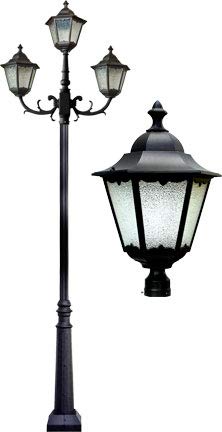 DABMAR LIGHTING INC GM8124-B-MT 3-Light Lantern Fixture