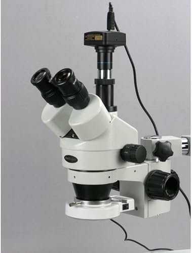 AmScope Digital Trinocular Stereo Zoom Microscope 3.5X-90X Clear