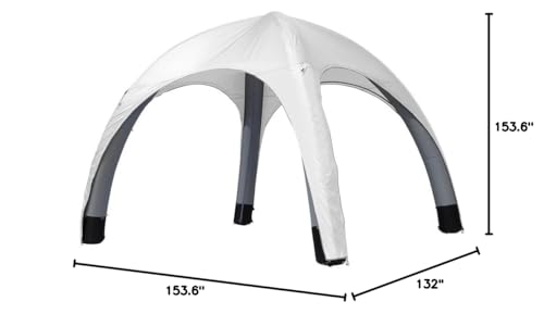 Vispronet 13ft x 13ft Inflatable Canopy Tent White