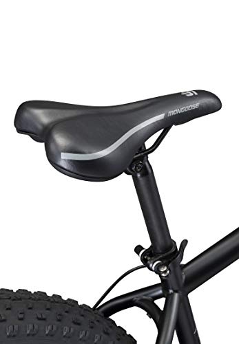 Mongoose Malus Fat Tire Mountain Bike 26-Inch Matte Black