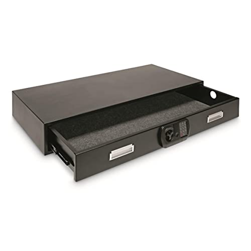 SnapSafe Under Bed Safe XXL Black - Space Saving Gun Safe for Firearms and Valuables