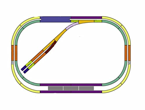 Rokuhan Layout Plan AE Complete Track Set 33.3" x 21.2