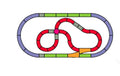 Rokuhan Layout Plan N Complete Track Set 18.1"x8.2