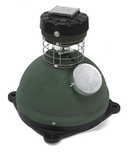 Capsule Game Feeders 1000LB Capacity 360-Degree Broadcast Game Feeder Green