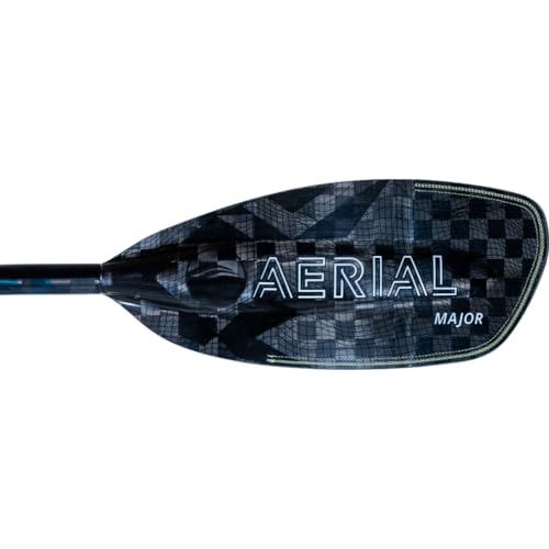 AQUA BOUND Carbon Versa-Lok Bent Shaft Kayak Paddle 4-Piece 200-205cm Black