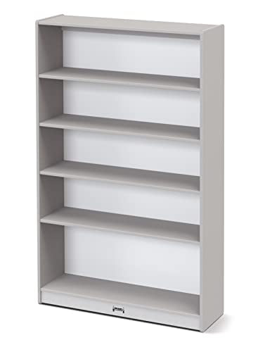 Jonti-Craft Rainbow Accents Tall Bookcase Grey