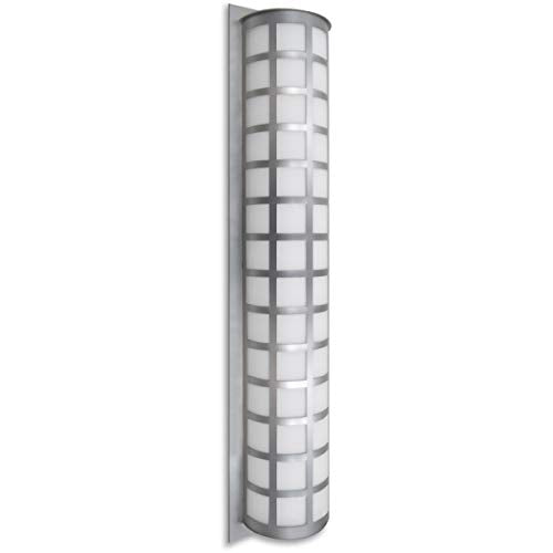 Besa SCALA40-WA-SL Three Light Outdoor Wall Sconce Silver