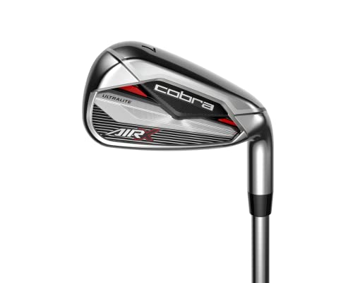 Cobra Golf 2022 Air X Iron Set Left Hand Cobra FST Ultralite Reg Flex Grey-Red