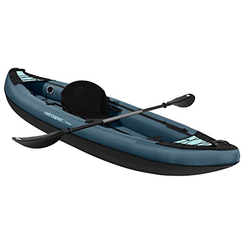 Retrospec Coaster 1 Person Inflatable Kayak Ocean Blue