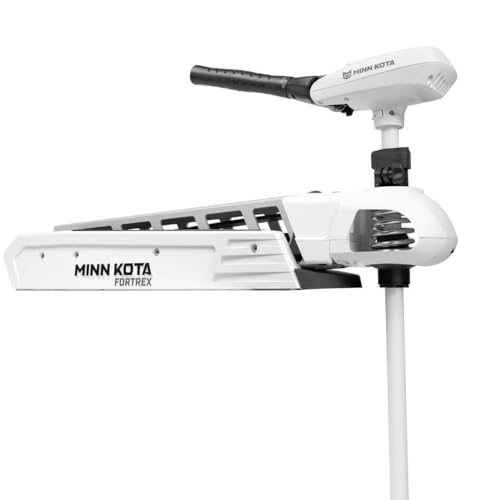 Minn Kota Riptide Fortrex Saltwater Bow-Mount Trolling Motor 62-Inch Shaft White