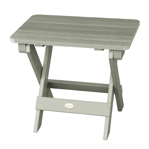 Highwood Classic Westport Adirondack 6pc Set with 4 Chairs and 2 Folding Side Tables Eucalyptus