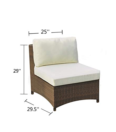 WUnlimited Studio Shine Collection Modular Conversation Set with Loveseat 4 PCs Dark Brown