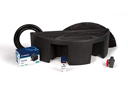 Atlantic Water Gardens Basin Kit with Pump for 36-Inch Spillways Black