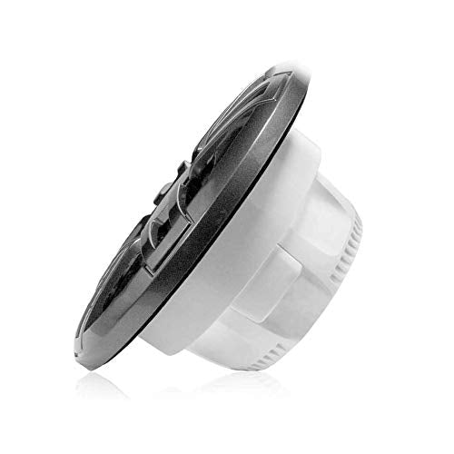 Fusion Entertainment Marine Receiver with 2 Pairs of 6.5" Coax Speakers Black and White Grills