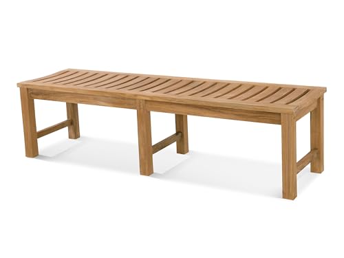 Douglas Nance Classic 6' Teak Backless Bench Teak
