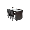 Afuera Living 7-Piece Bar Table Set with Barstools Outdoor Patio Furniture