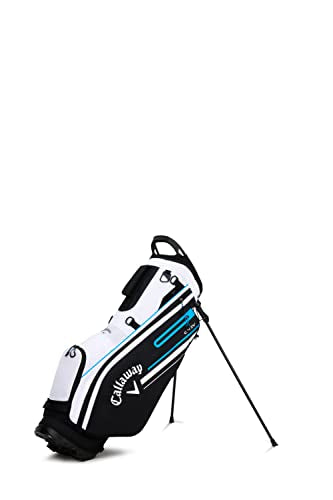 Callaway Golf CHEV Stand Bag White/Black/Cyan