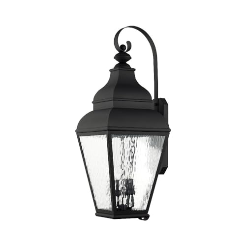 Livex Exeter 4-Light Outdoor Wall Lantern Bronze