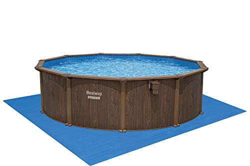 Bestway Hydrium Galvanized Steel Wall Above Ground Pool Set 16' x 52" Blue