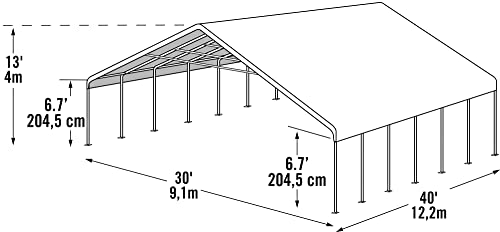 ShelterLogic UltraMax Big Country Canopy White 30x40 ft.