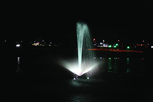 Kasco Floating Fountain with Color-Changing LED Lights 3/4HP Yellow