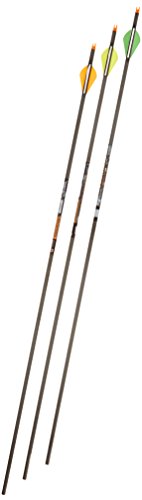 Gold Tip Velocity Hunter 340 Arrows with 2-Inch Vanes, 72 Count Black