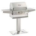 Fire Magic 24" Patio Post Mount Charcoal Grill Stainless Steel
