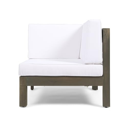 Kaimei OANA 3-Piece Acacia Wood Loveseat Set with Coffee Table White