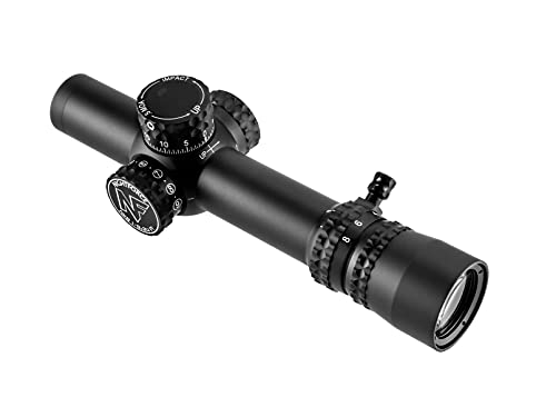 Nightforce NX8 1-8x24 F1 Scope with Zerostop, PTL, 30mm Tube, 5 MOA, FC-MOA Reticle Red