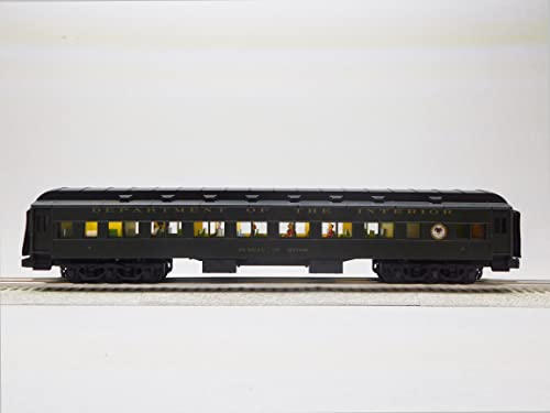 Lionel Bureau of Mines 18" Passenger Car 2 Pack O Gauge Railroad Black/Green