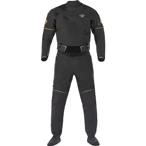 Level Six Women's Freya Black Out Dry Suit Black S