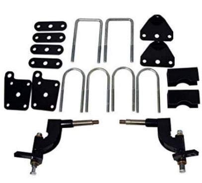3G 5" Lift Kit Combo with 12" Flash Wheels for EZGO RXV Golf Carts 2008-2013.5