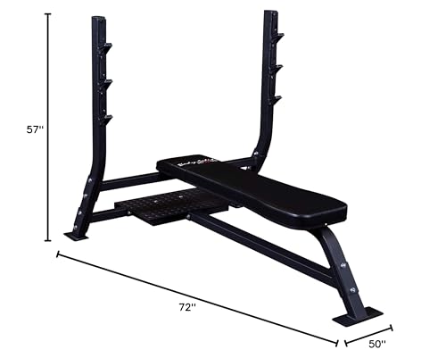 Body-Solid Pro Clubline SOFB250 Flat Olympic Bench Black