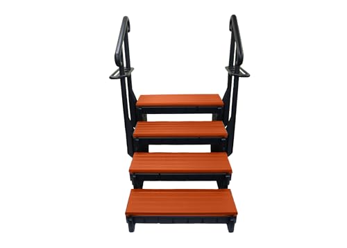 Confer Plastics 4 Step Signature Spa Steps Redwood