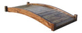 SamsGazebos Zen Japanese Style Wood Garden Bridge 6' Brown