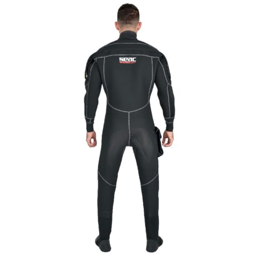 SEAC Men's Warmdry 4mm Neoprene Dry Suit Black Large