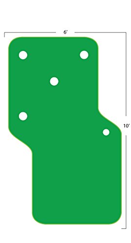 Big Moss Golf THE NATURAL 6' X 10' Practice Putting Chipping Green Multicolor