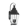 Livex Outdoor Wall Lantern 4 Light Black