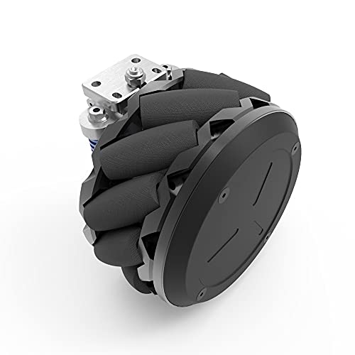 RoboCT Mecanum Robot Universal Wheel 7-Inch 200Kgs Payload Black