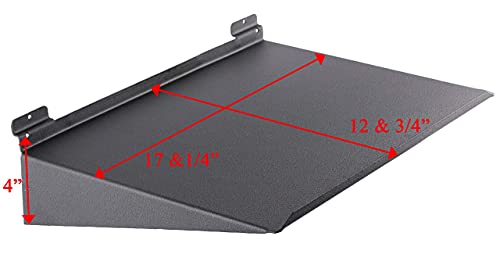 Hold Up Displays 12 Gun Rack for 6 Rifles and 6 Pistols Modular Slatwall Display System Black