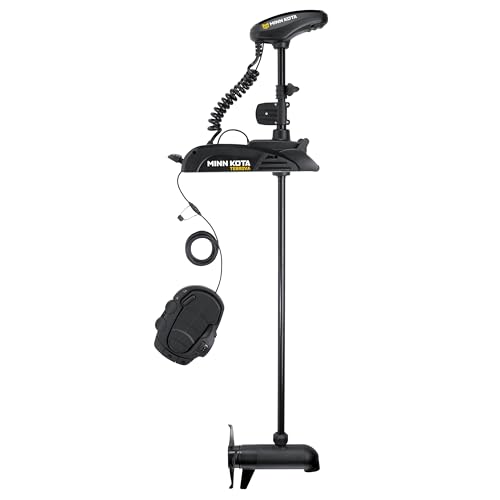Minn Kota Terrova Freshwater Electric-Steer Bow-Mount Trolling Motor with Universal Sonar 2, i-Pilot Link GPS, 55 lbs Thrust, 54" Shaft Black