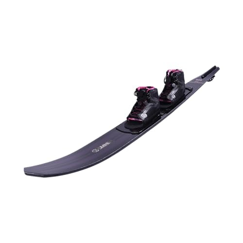 HO Women's Carbon Omni Water Ski w/Double Stance 110 Black/Pink