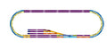 Rokuhan Layout Plan Z Complete Track Set 61.2" x 17.9