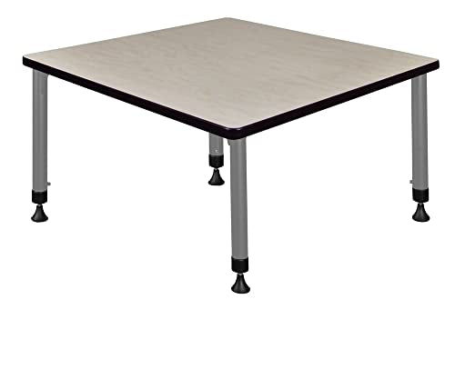Romig Kee 36" Height Adjustable Classroom Activity Table Maple Grey