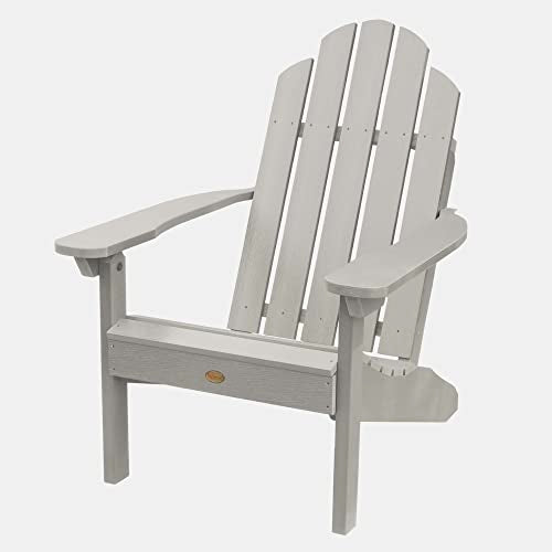 Highwood Classic Westport Adirondack 6pc Set, 4 Chairs & 2 Folding Side Tables Harbor Gray