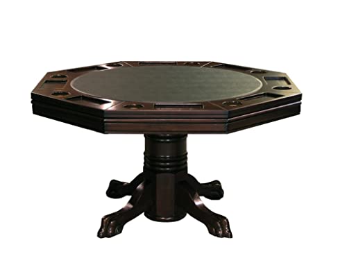 Fairview Game Rooms Combination 3 in 1 Poker/Game Table Mahogany